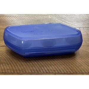 Tupperware Egg Carrier Box Storage Container 6 Eggs Camping  3026 3025 Blue